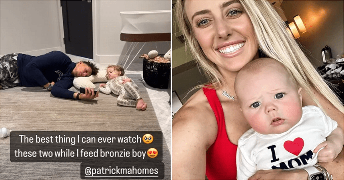 Brittany Mahomes Shares Her Sweet View of Patrick Mahomes and Sterling as She Feeds Baby Bronze: ‘Best Thing’
