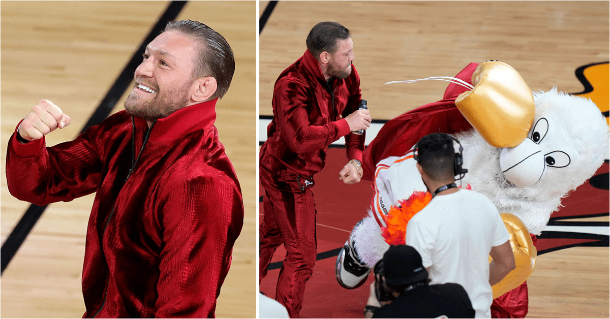Conor McGregor Sends Miami Heat’s Beloved Mascot to the ER in Promotional Bit Gone Wrong